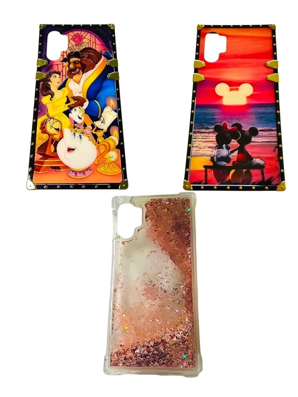 3pc Disney Luxury Collection & Glitter Cases For Samsung Galaxy Note 10+